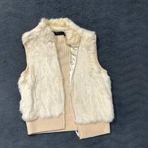 Rabbit fur vest